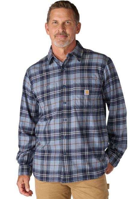 Carhartt Men's Rugged Flex Relaxed Fit Midweight Flannel Long-Sleeve Plaid Shirt