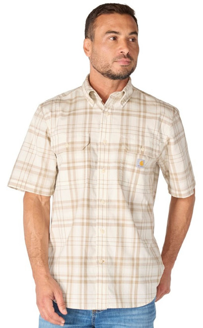 Carhartt Men's Fort Loose Short Sleeve Plaid Shirt