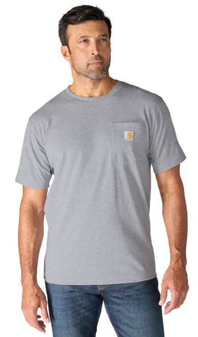 Carhartt Men's Heather Grey Irvine Relaxed Horse Short Sleeve T-Shirt
