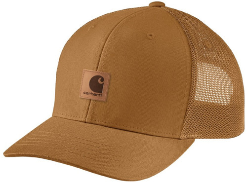 Carhartt Men's Oakland Leatherette Washed Duck Mesh-Back Cap