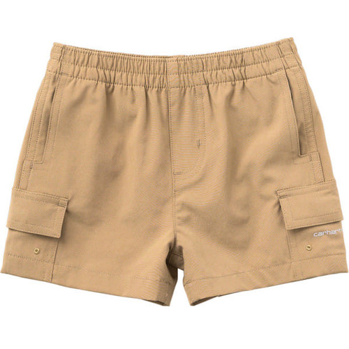 Carhartt Boys Infant/Toddler Dark Khaki Rugged Flex Ripstop Cargo Shorts