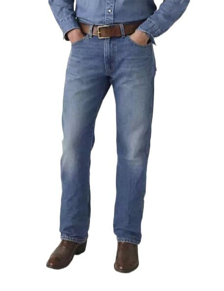 LeviÂ’s Mens 557 Caught In The Rain Medium Wash Western Straight Jeans
