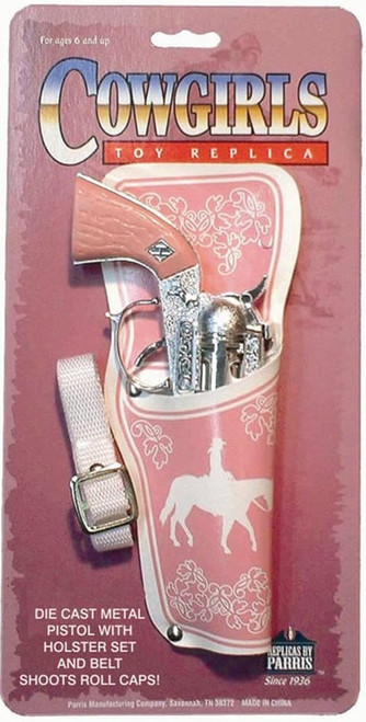 Parris Toys Girls Pink Western Cap Pistol & Holster Set 