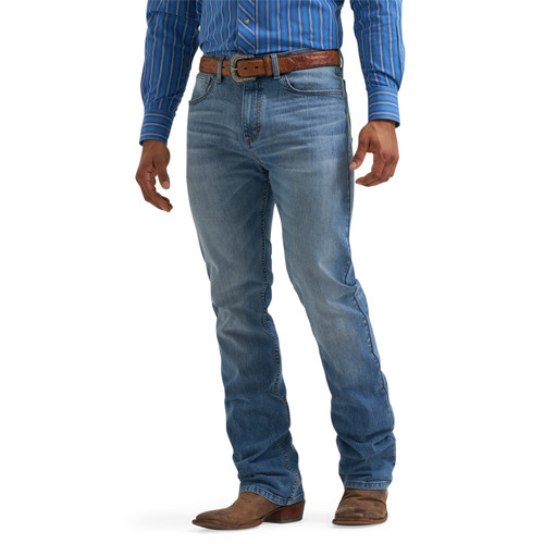 Wrangler Mens 20X Vintage Topsail Bootcut Medium Wash Denim Jeans