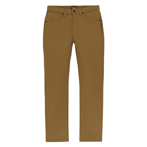 Wrangler Mens Brown ATG Cliff Side Straight Fit Utility Outdoor Pant