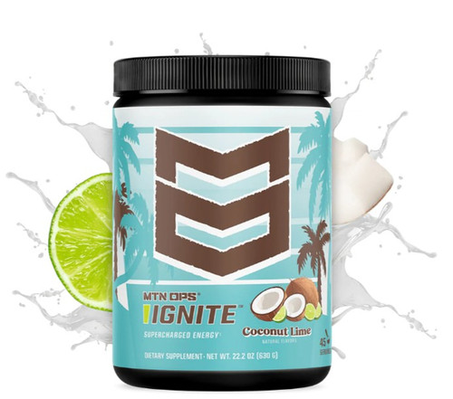 MTN Ops Ignite Coconut Lime 22.2 oz Tub - 45 Servings