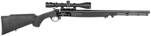 Traditions Buckstalker XT 50 Cal 209 Primer 24" Blued Barrel/Rec Black Synthetic Stock 3-9x40 Scope
