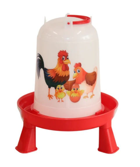 Miller Manufacturing Illustrated Poultry Waterer with Removable Legs - 3 Qt