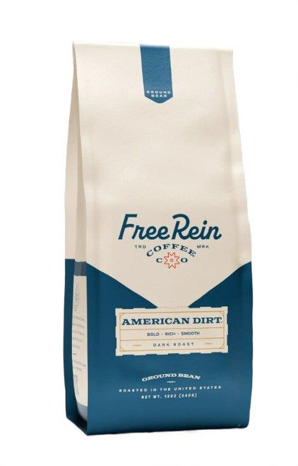 Free Rein Coffee Company American Dirt Dark Roast Ground Coffee 12oz