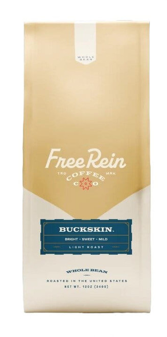 Free Rein Coffee Company Buckskin Light Roast Whole Bean Coffee 12oz