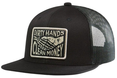 Troll Co. Men's Black DHCM Haggler Box Patch Mesh Snapback Trucker Hat