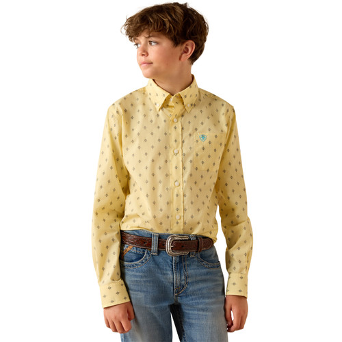 Ariat Boy's Sunlight Medallion Pacey Long Sleeve Button Up Shirt