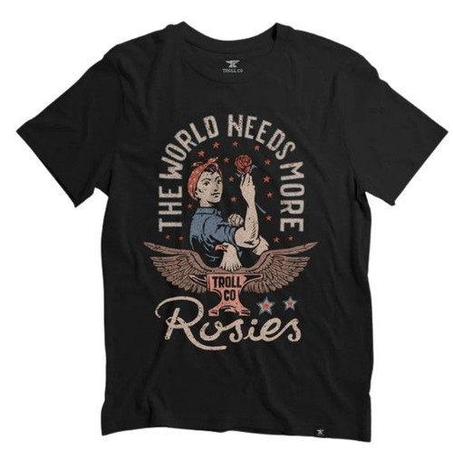 Troll Co. Womens Black Rosie Short Sleeve T-Shirt