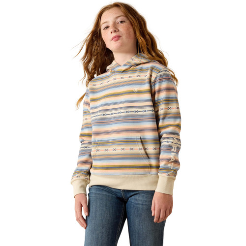 Ariat Girls Multicolor Serape 2.0 Long Sleeve Pullover Hoodie