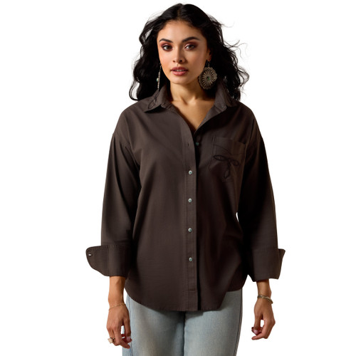 Ariat Women's Raven Long Sleeve Button Up Dazzle Shirt