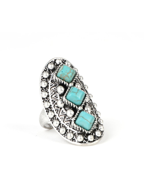 Cowgirl Confetti SteppinÃƒâ€šÃ¢â‚¬â„¢ Stone Ring