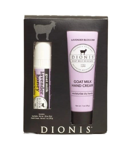 Dionis Goat Milk Skincare Lavender Honey Lip & Hand Set