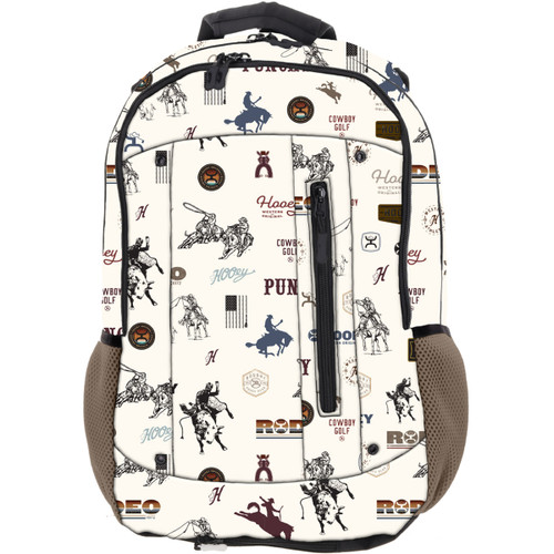 Hooey Rockstar Tan & Cream Punchy Rodeo Printed Backpack