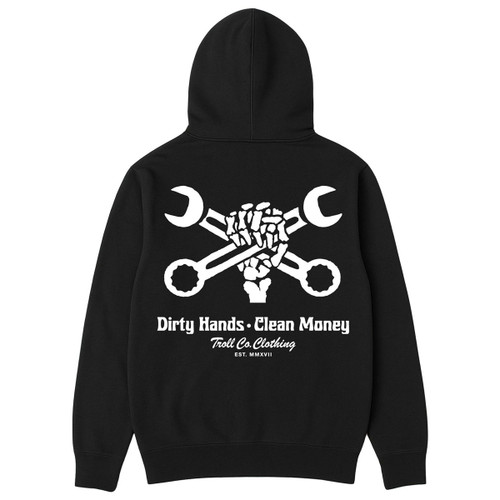 Troll Co. Men's Black DHCM Clutch Long Sleeve Pullover Hoodie