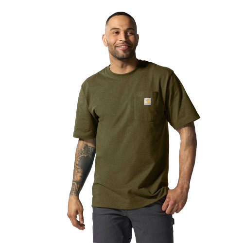 Carhartt Men's Iconic K87 Loose Fit Heavyweight Short Sleeve Pocket T Shirt