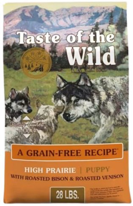 Taste of the Wild High Prairie Puppy Recipe with Roasted Bison & Roasted Venison - 28 lbs.