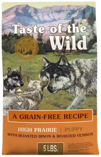 Taste of the Wild High Prairie Puppy Recipe with Roasted Bison & Roasted Venison - 5 lbs.