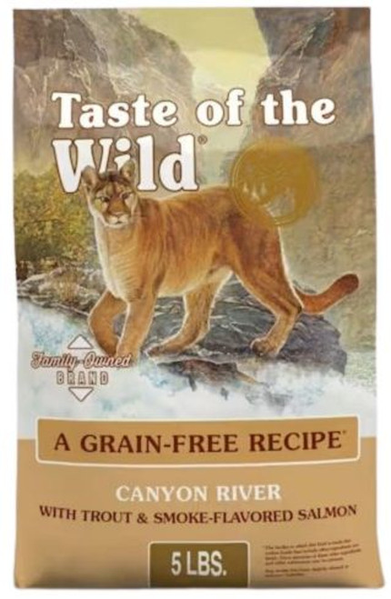 Taste of the Wild Canyon River Feline Recipe with Trout & Smoke-Flavored Salmon - 5 lbs.