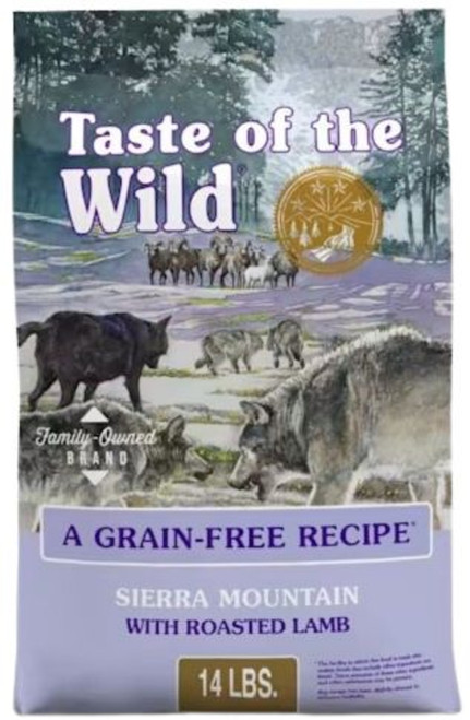 Taste of the Wild Sierra Mountain Grain-Free Roasted Lamb Dry Dog Food - 14 lbs.