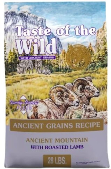 Taste of the Wild Ancient Mountain Canine Recipe with Roasted Lamb - 28 lbs.