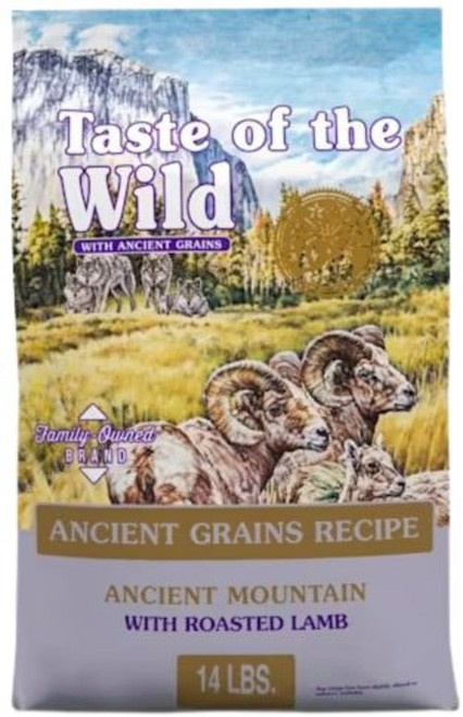 Taste of the Wild Ancient Mountain Canine Recipe with Roasted Lamb - 14 lbs.