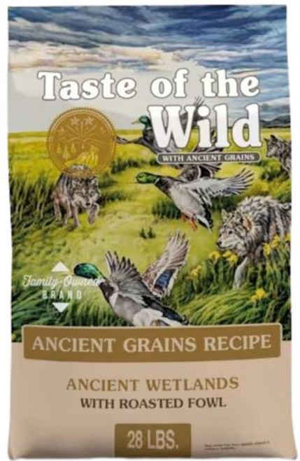 Taste of the Wild Ancient Wetlands Canine Recipe with Roasted Fowl - 28 lbs.