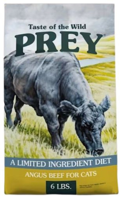 Taste of the Wild Prey Angus Beef Limited Ingredient Recipe Dry Cat Food - 6 lbs.