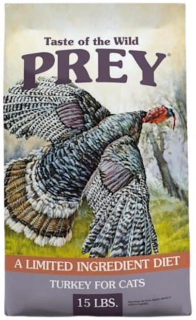 Taste of the Wild Prey Turkey Limited Ingredient Recipe Dry Cat Food - 15 lbs.