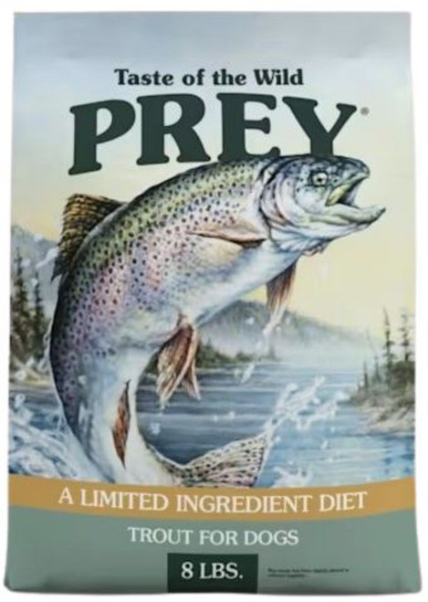 Taste of the Wild PREY Trout Limited Ingredient Recipe Dry Dog Food - 8 lbs.