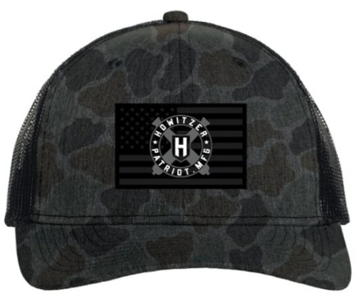 Howitzer Men's Grey Howitzer Flag Mesh Snapback Hat
