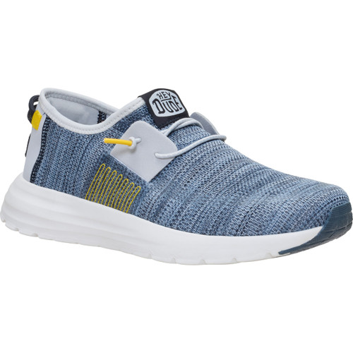 Hey Dude Men's Dark Navy Multi Sirocco Stretch Sox Casual Shoes