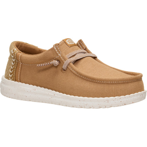 Hey Dude Boys Child & Youth Wally Break Y Heathered Woven Light Brown Casual Shoes
