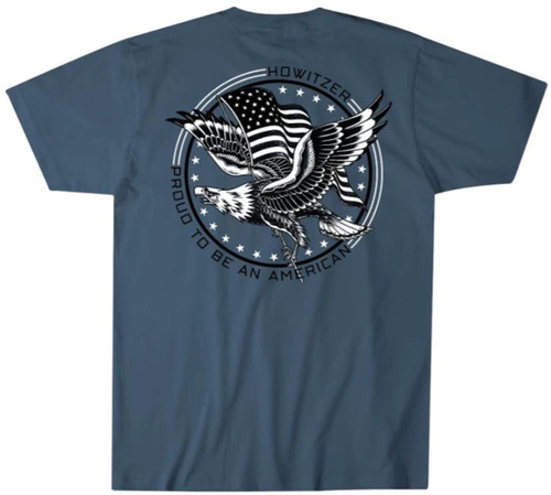 Howitzer Boys Youth Steel Blue Proud Short Sleeve T-Shirt