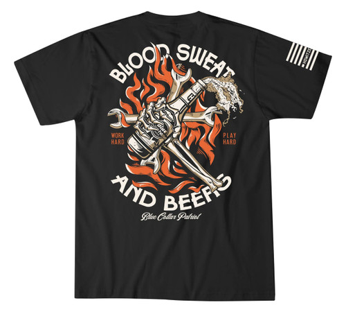 Howitzer Men's Vintage Black Long Day Short Sleeve T-Shirt