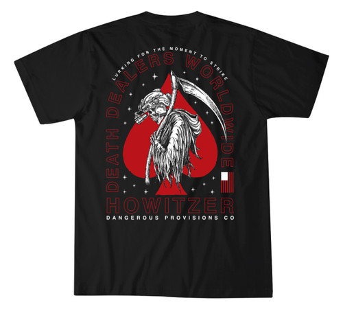 Howitzer Men's Black Lurking Short Sleeve T-Shirt