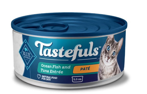 Blue Buffalo Tastefuls Ocean Fish and Tuna Pate Wet Cat Food - 5.5 oz Can