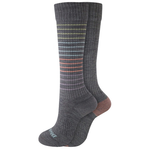 Dickies Womens Charcoal Compression Crew Work Socks - 2 Pack