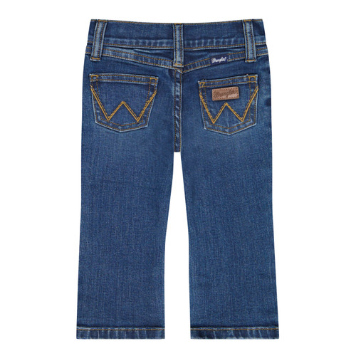 Wrangler Little Boys Smalltown Stitched Pocket Slim Bootcut Jeans