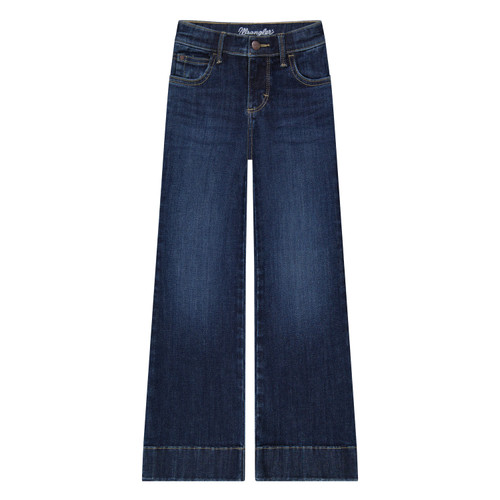 Wrangler Girls Lacey Bespoke Dark Wash Western Bootcut Jeans
