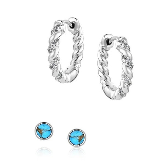 Montana Silversmiths Dawn and Dusk Earrings Set