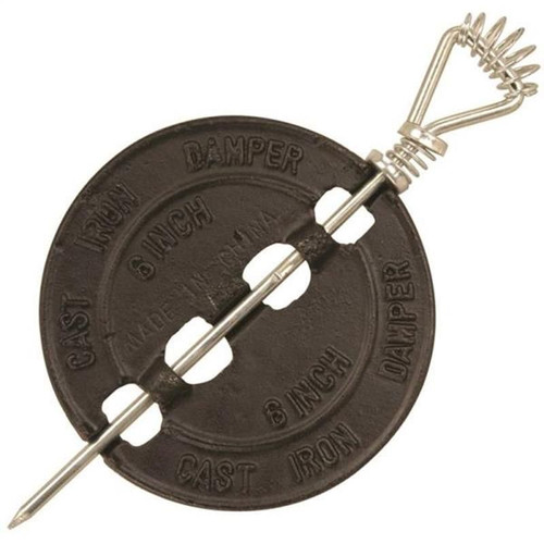 Imperial Stovepipe Damper Cast Iron 8in Black
