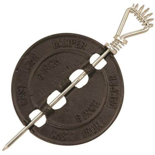 Imperial Stovepipe Damper Cast Iron 8in Black