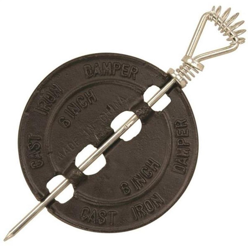Imperial Stovepipe Damper Cast Iron 6in Black