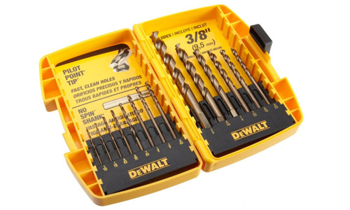 DeWalt Pilot Point Twist Drill Bit Set 14 Piece Assortment