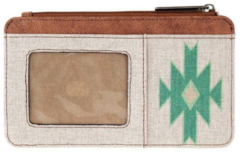 Red Dirt Hat Co. Ladies' Card Organizer Canvas Aztec with Bison